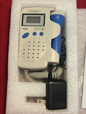 Fetal Doppler JDB-100B Handheld Ultrasonic Monitor w/Instructions-New Open Box